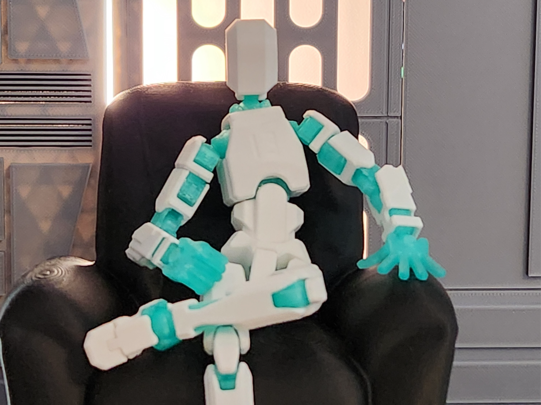 Big leather chair for 1/12 dioramas