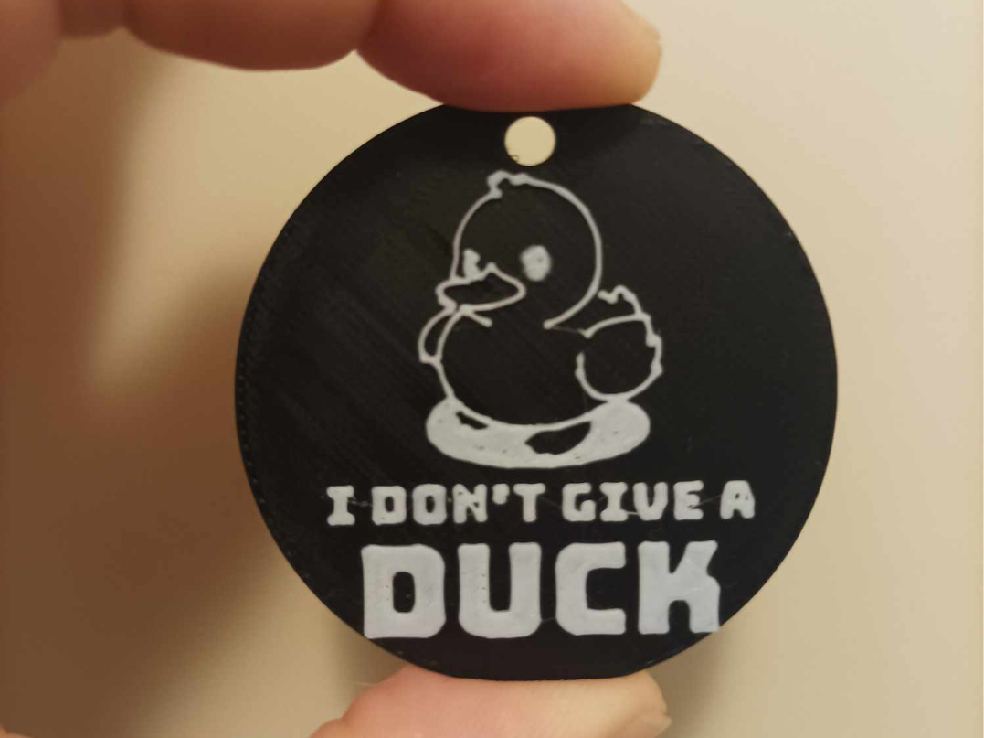 I dont give a duck medallion