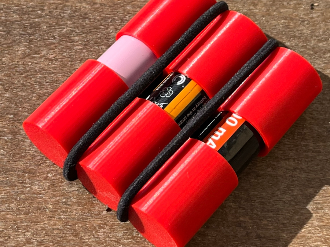 Battery Carrier for three 18650 batteries