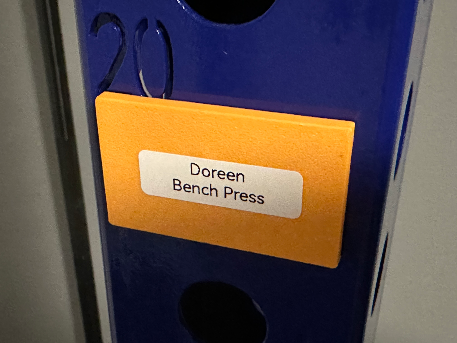 Squat Rack Label