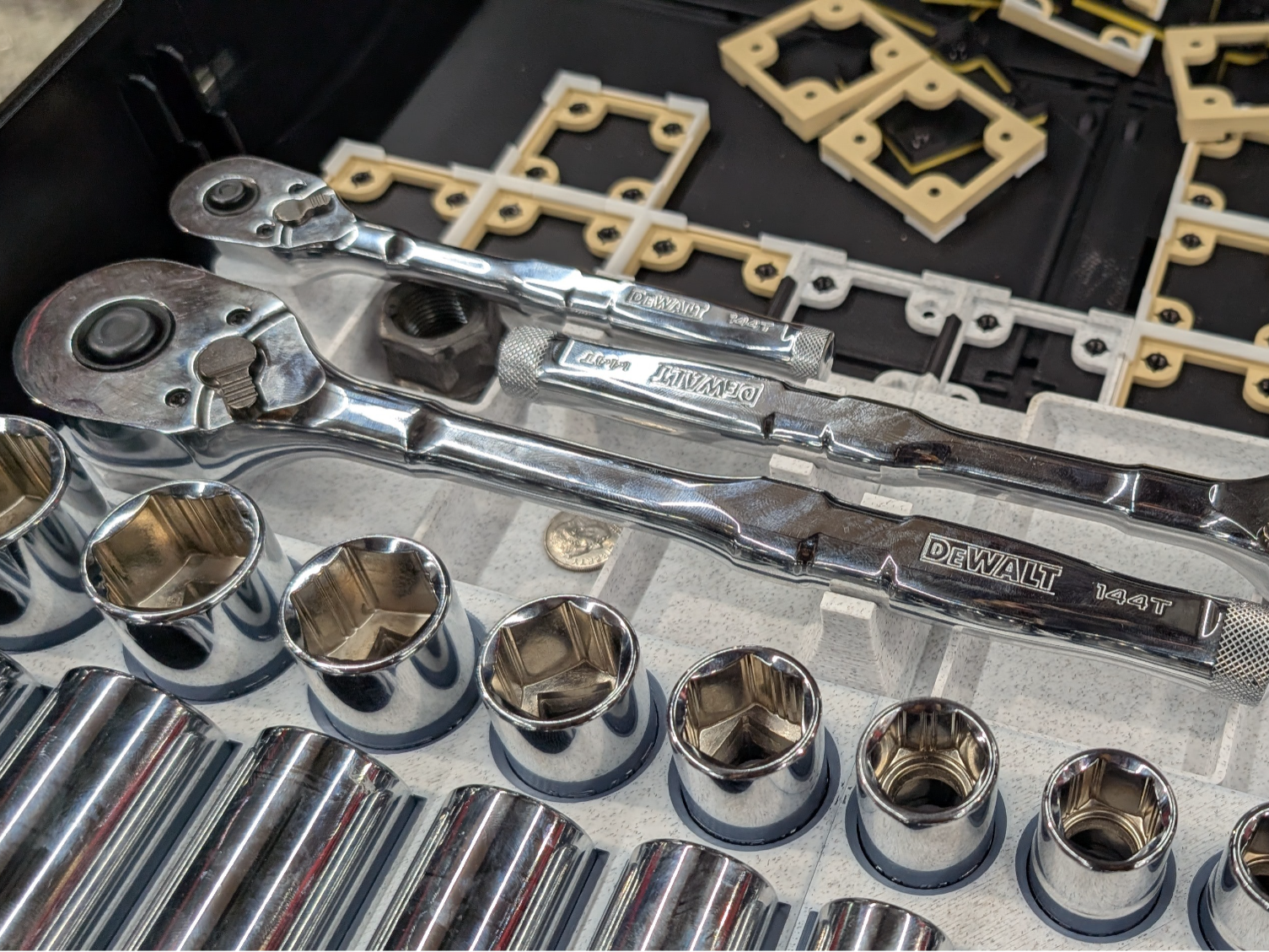 Universal Socket Wrench Holder - Gridfinity