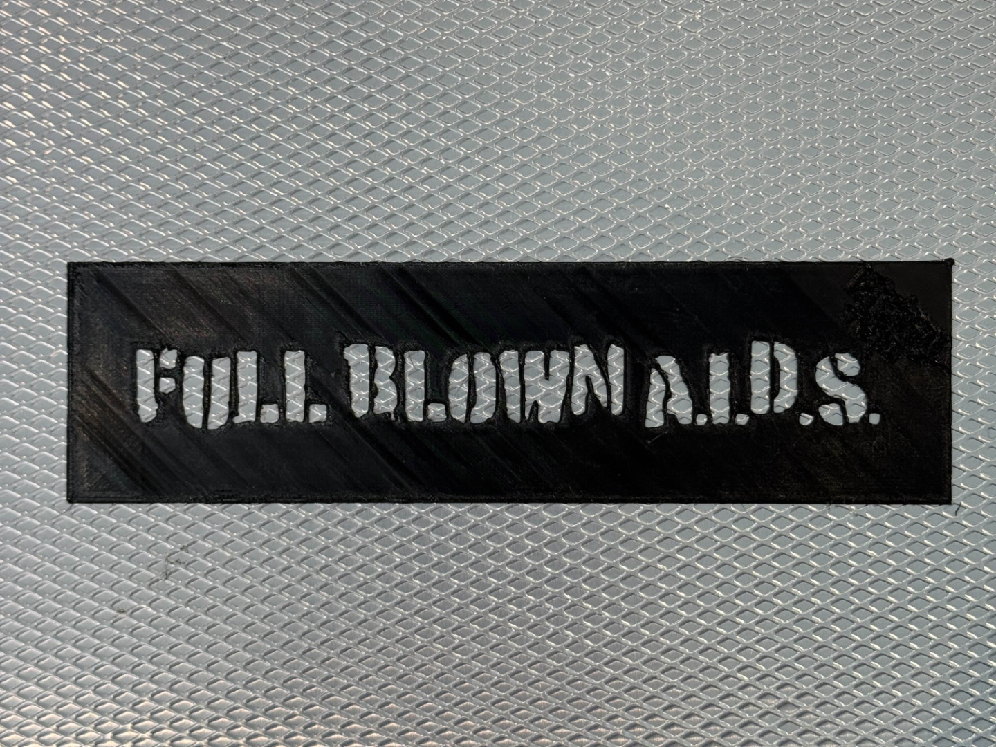 Full Blown AIDS Logo Stencil