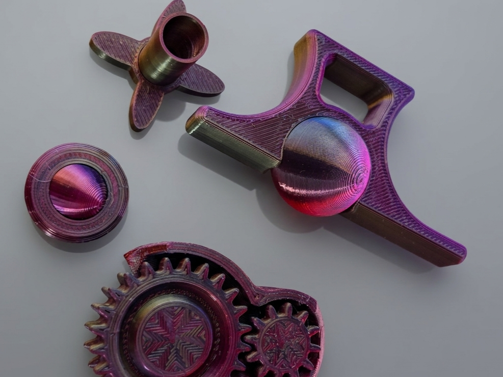Set 1 of Quiet Flush Fidgets (No AMS)