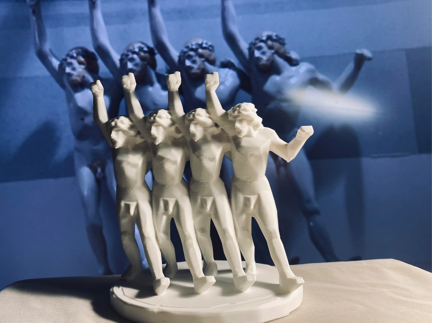 Clockwork Orange Christ Unlimited Low Poly Statue