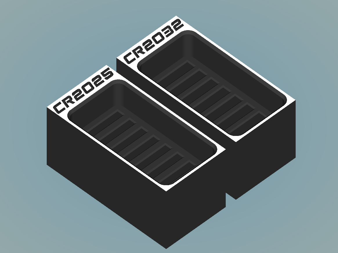 BaBo organizer CR2032 / CR2025 batteries insert (2x1)