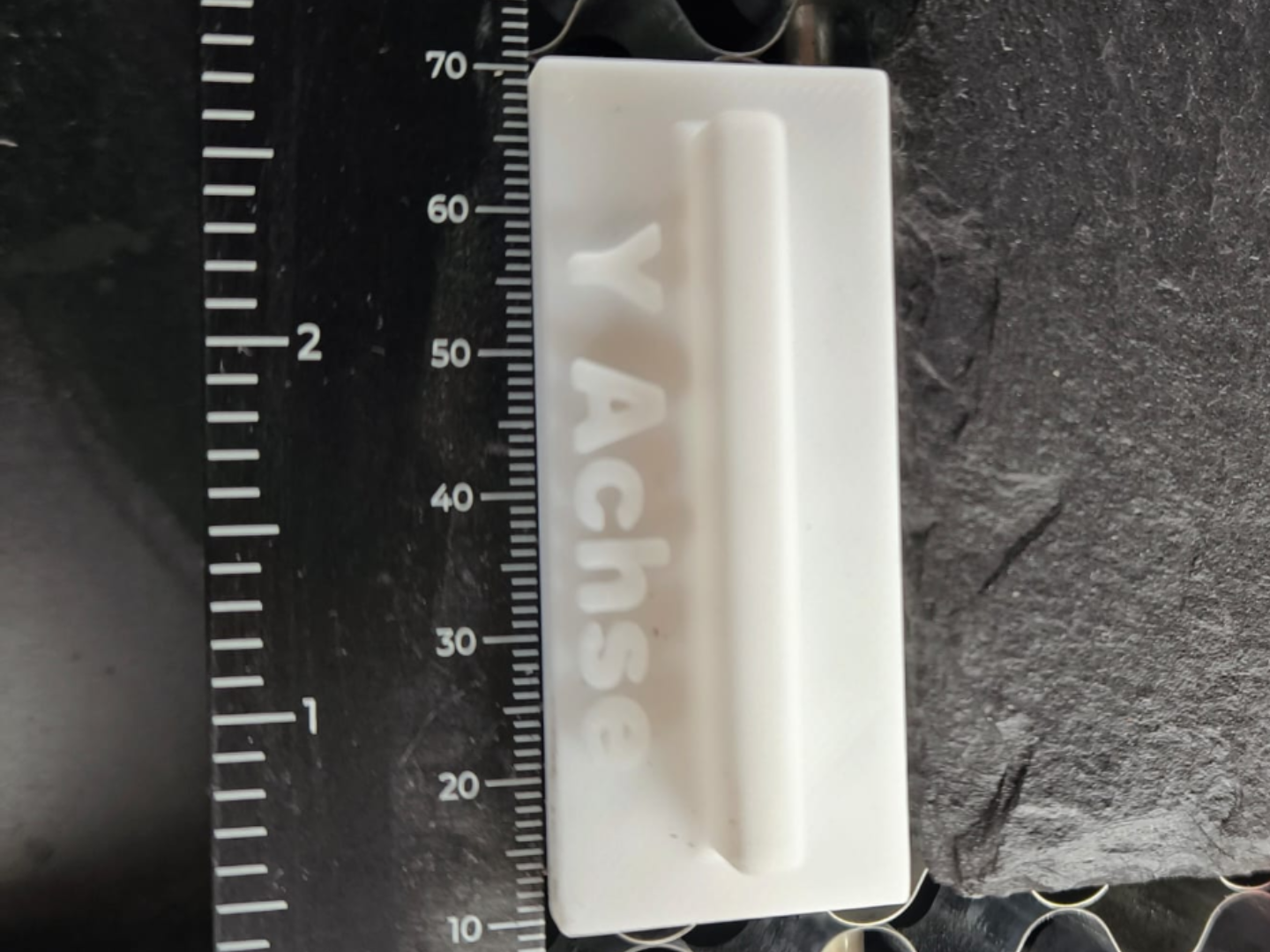 Xtool S1 Wabenplatte Y achse anschlag