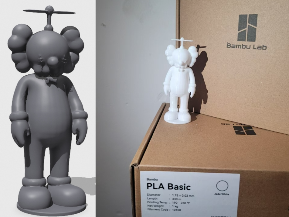 KAWS Companion Bearbrick Doraemon version