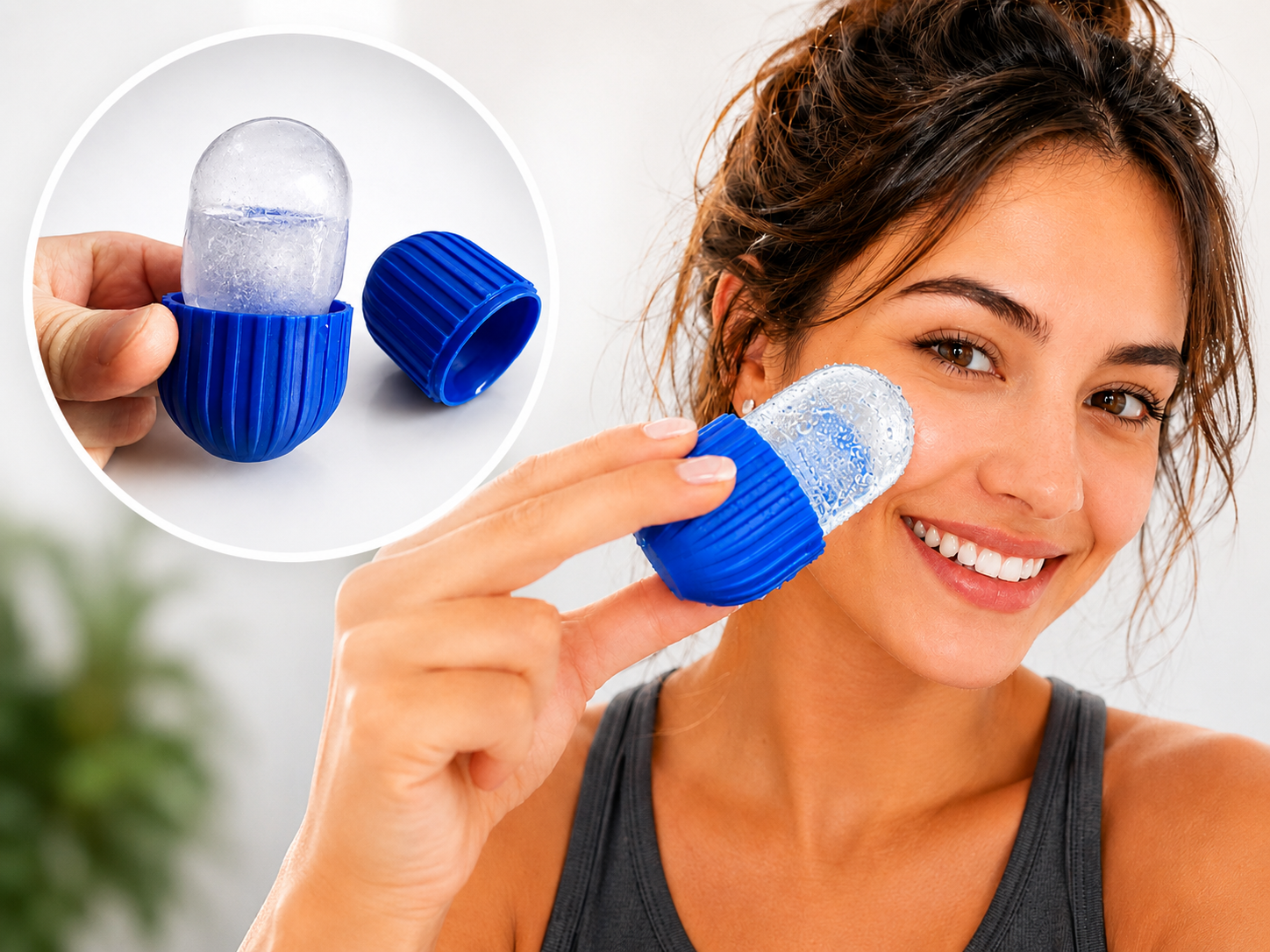 Rouleau de massage facial glacé
