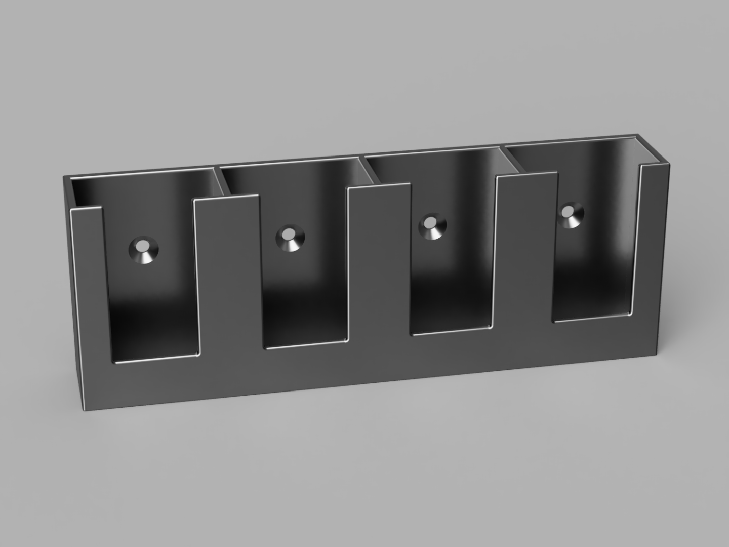 Wall mount for 4 remote controls