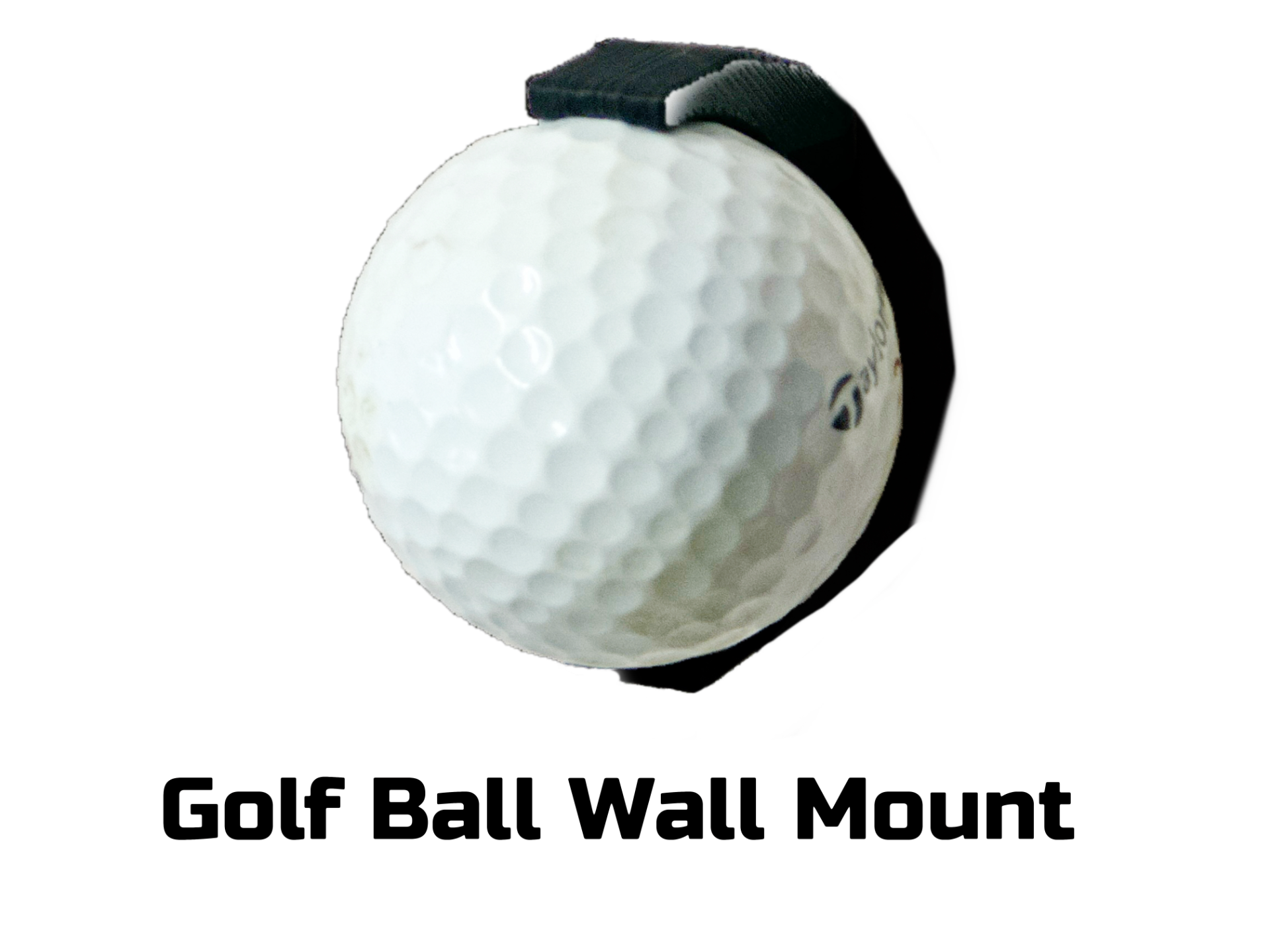 Golf Ball Wall Mount. Fast Print. Only 4 grams!