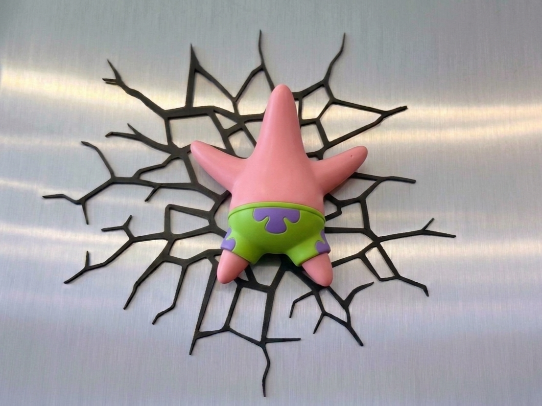 Patrick Star 3D Splat Fridge Magnet Decor