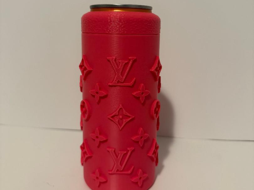 Louis Vuitton slim 12oz can koozie
