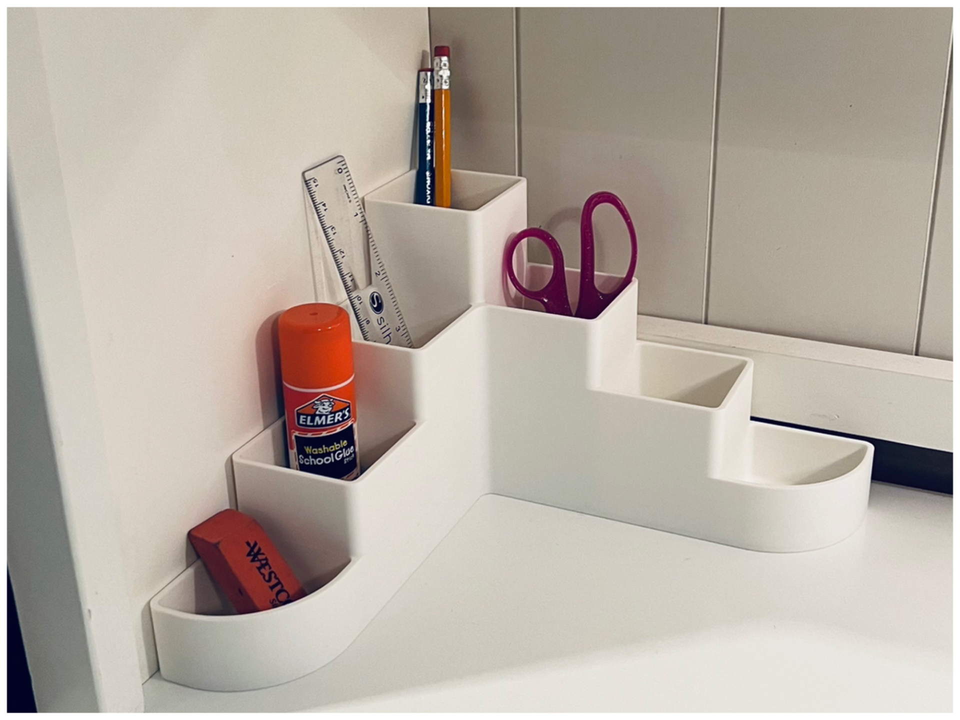 Office / Desk L-Shaped Corner Organizer Tray