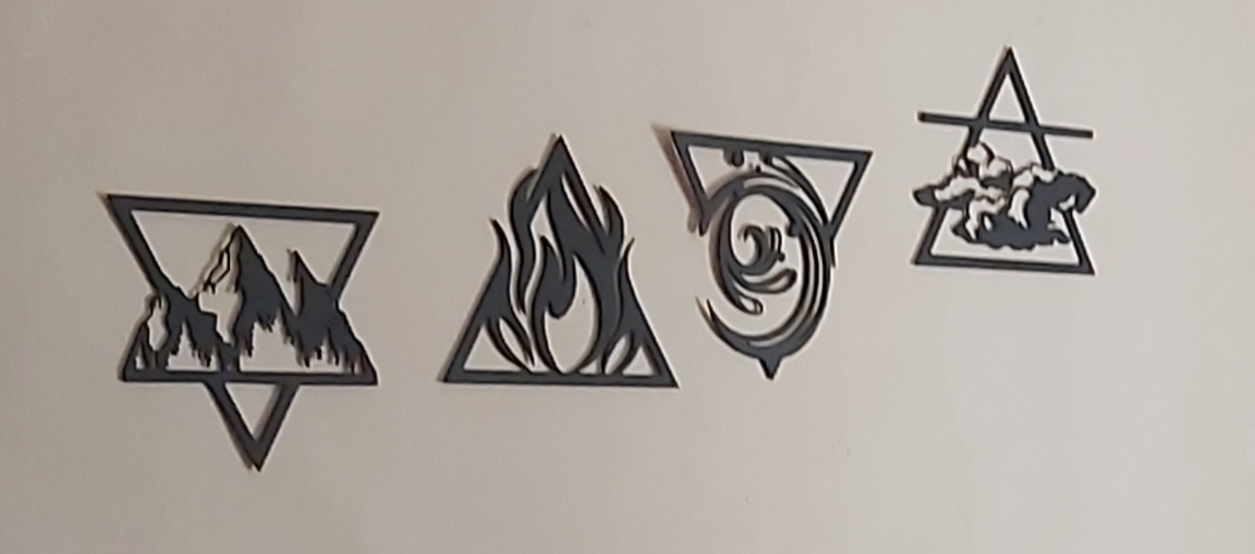 Four elements wall decoration /decoration murale
