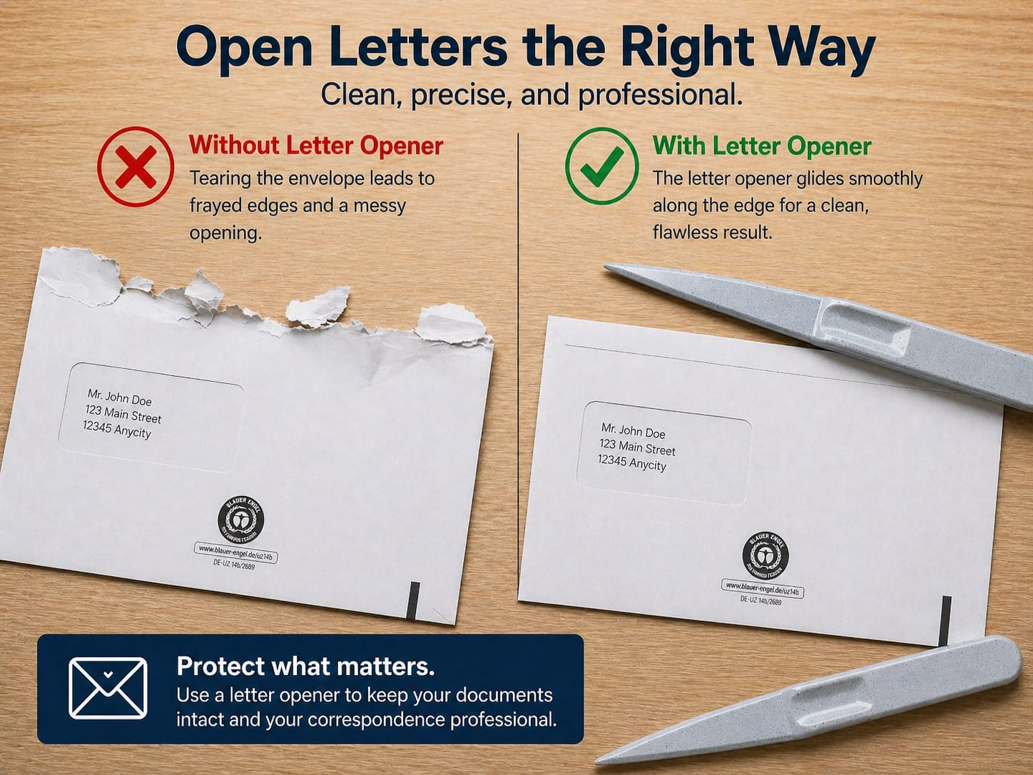 Letter Opener Clean Envelope Cutter