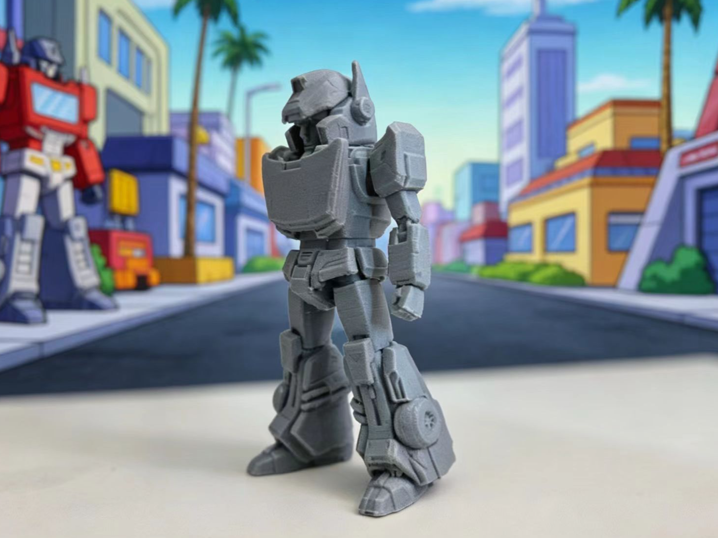 Transformers - Chibi Sideswipe / Red Alert
