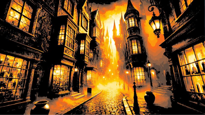 In the Style of Diagon Alley HueForge