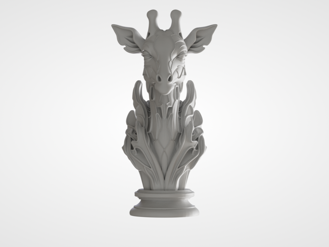 Ethereal Giraffe Bust