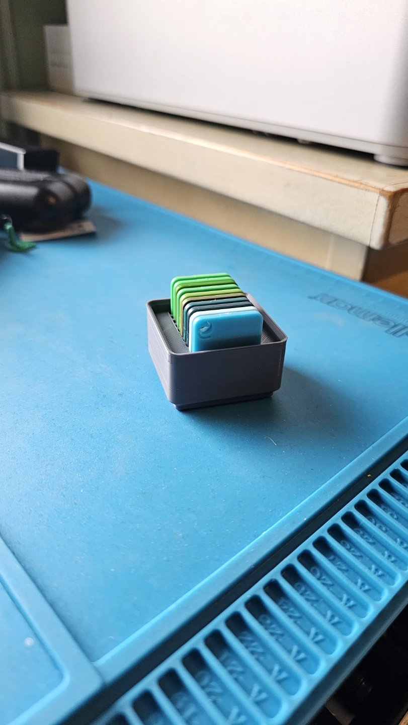 Gridfinity swatch holder 1x1 10 pieces