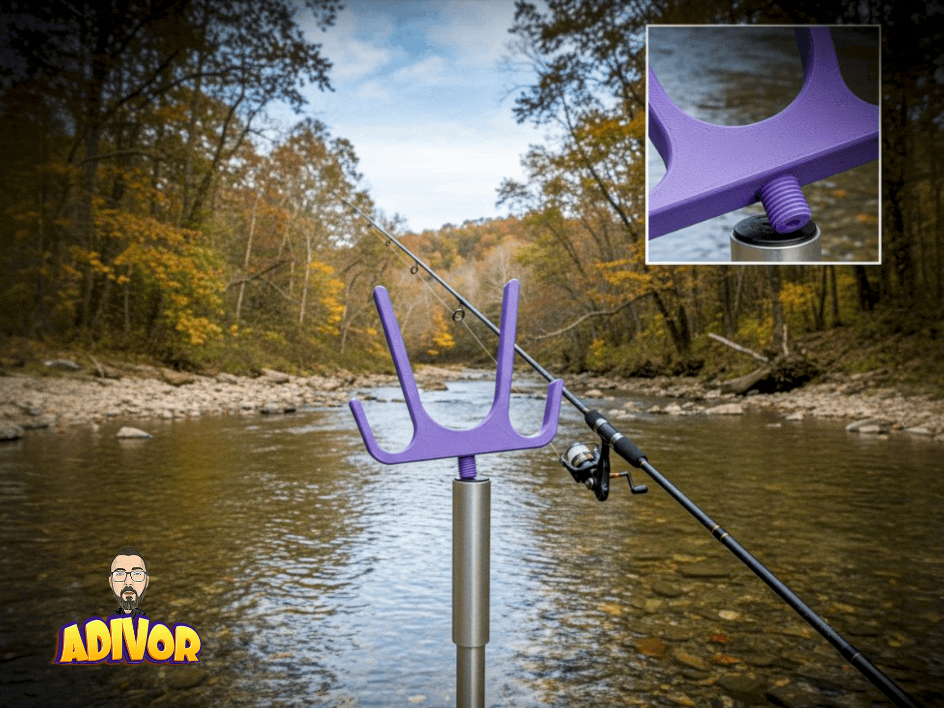 Multi-Rod Fishing Rests | M8 & 3/8" Versions
