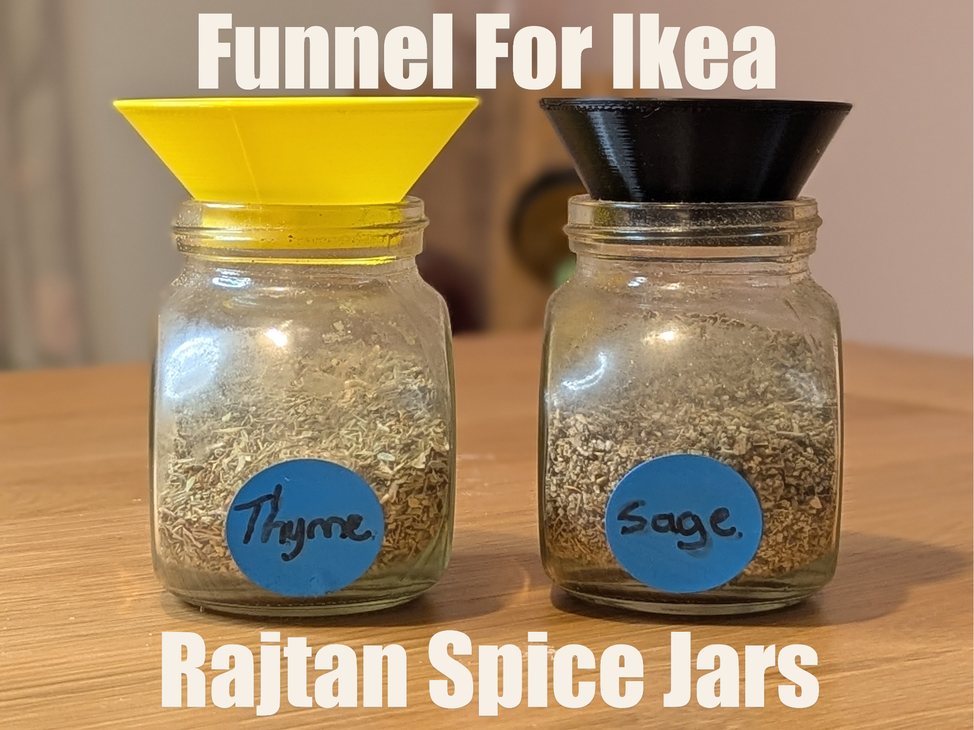Funnel for Ikea Rajtan Spice Jars