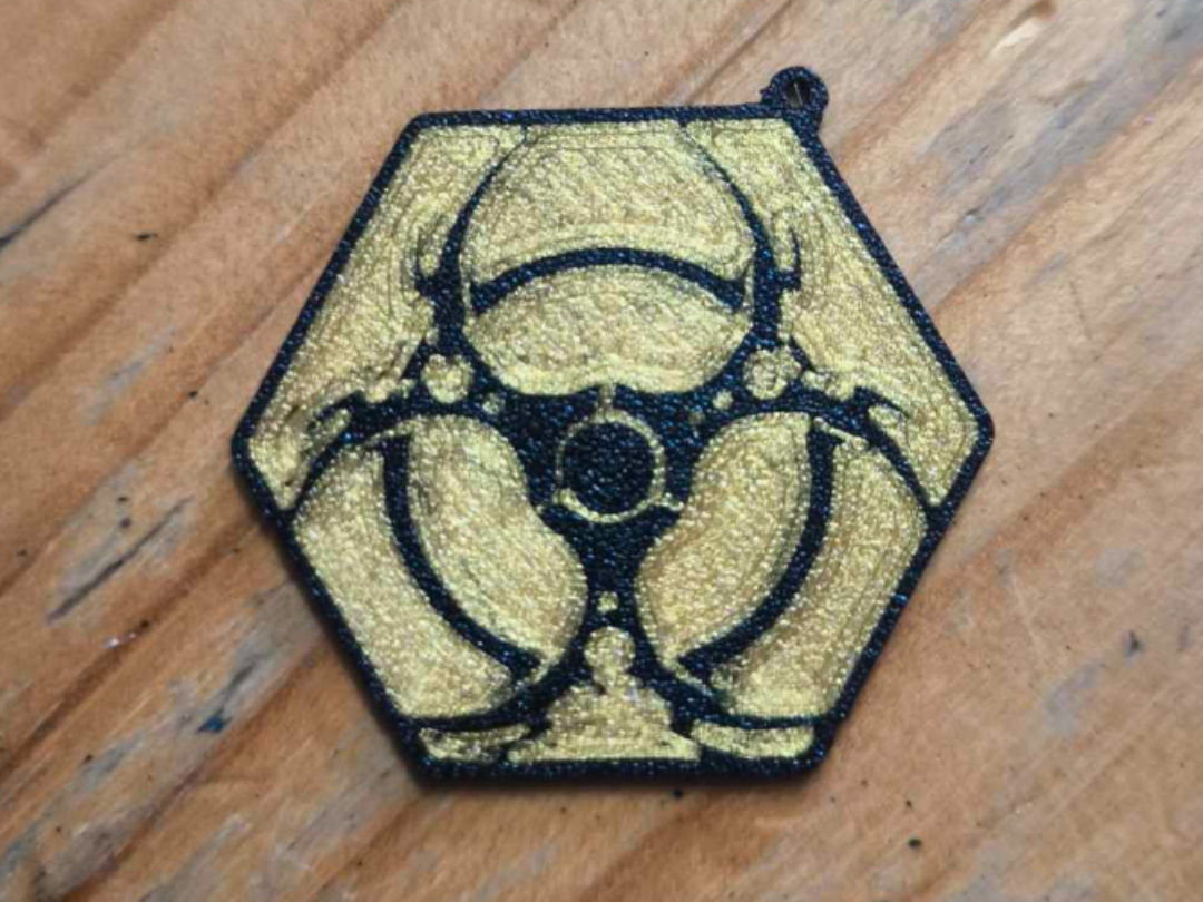 keychain Biohazard logo