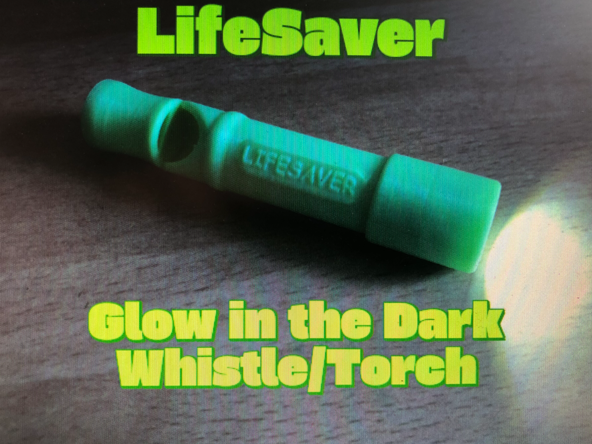 Lifesaver Whistle/Torch for Hiking and Camping.