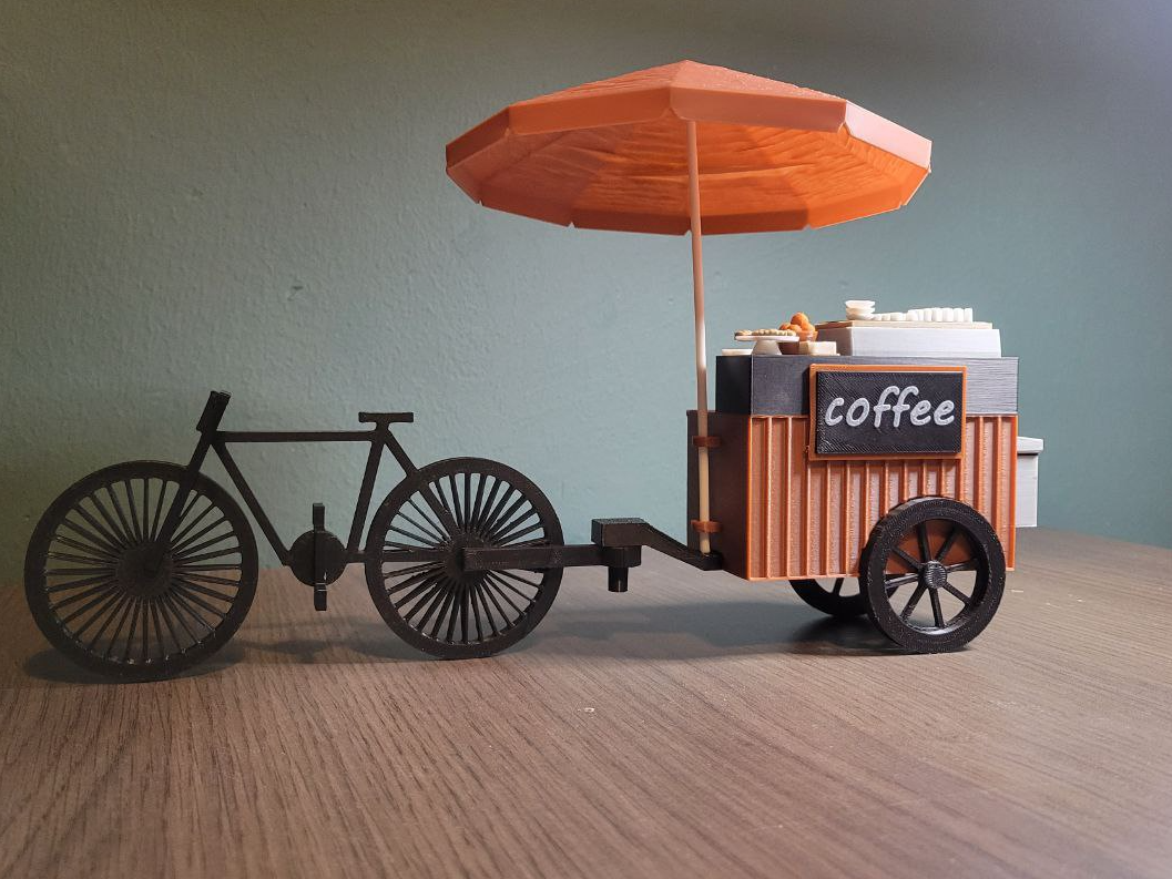 Coffee trailer and bike