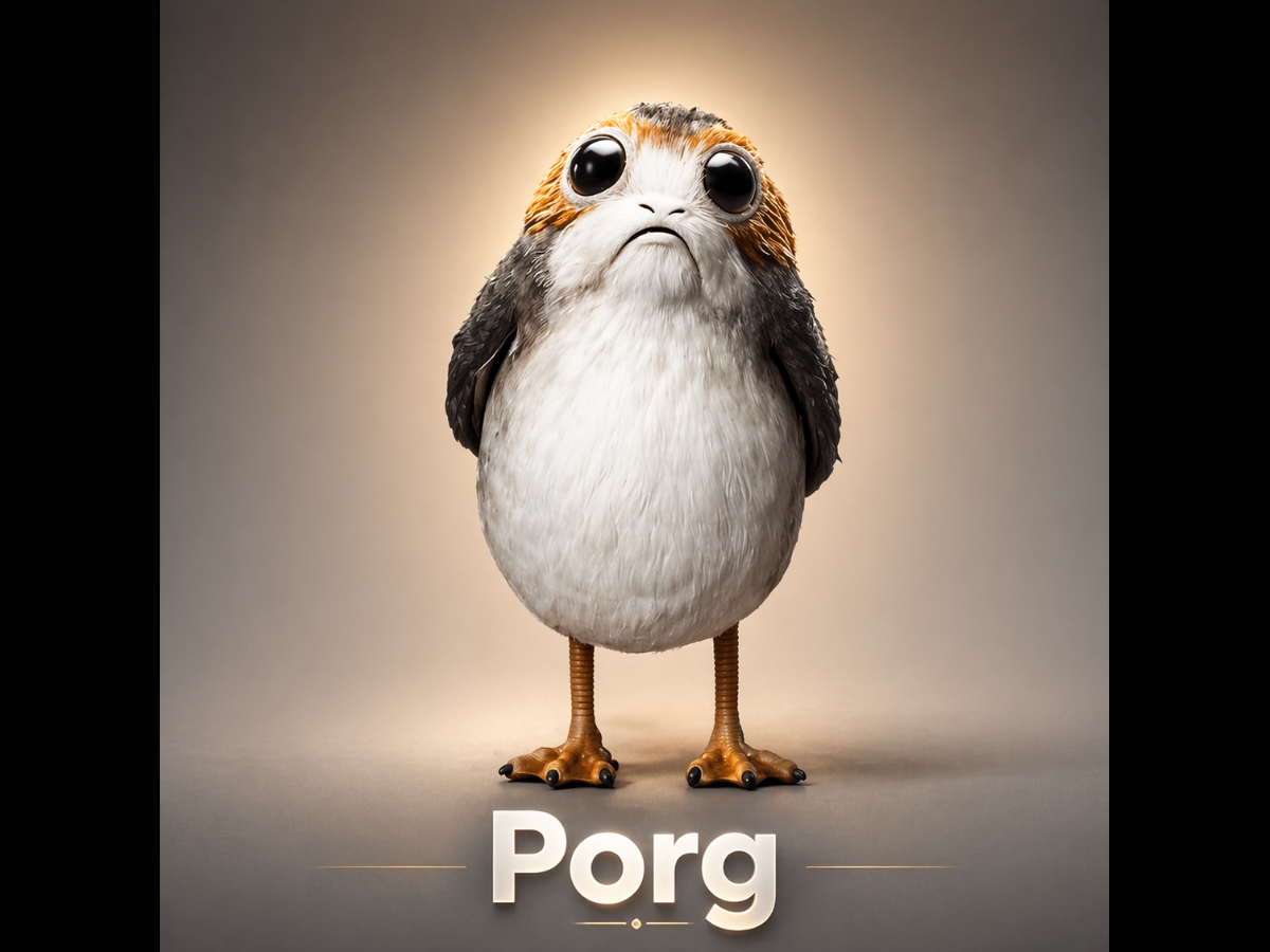 Porg -  Star Wars Weird little space birds