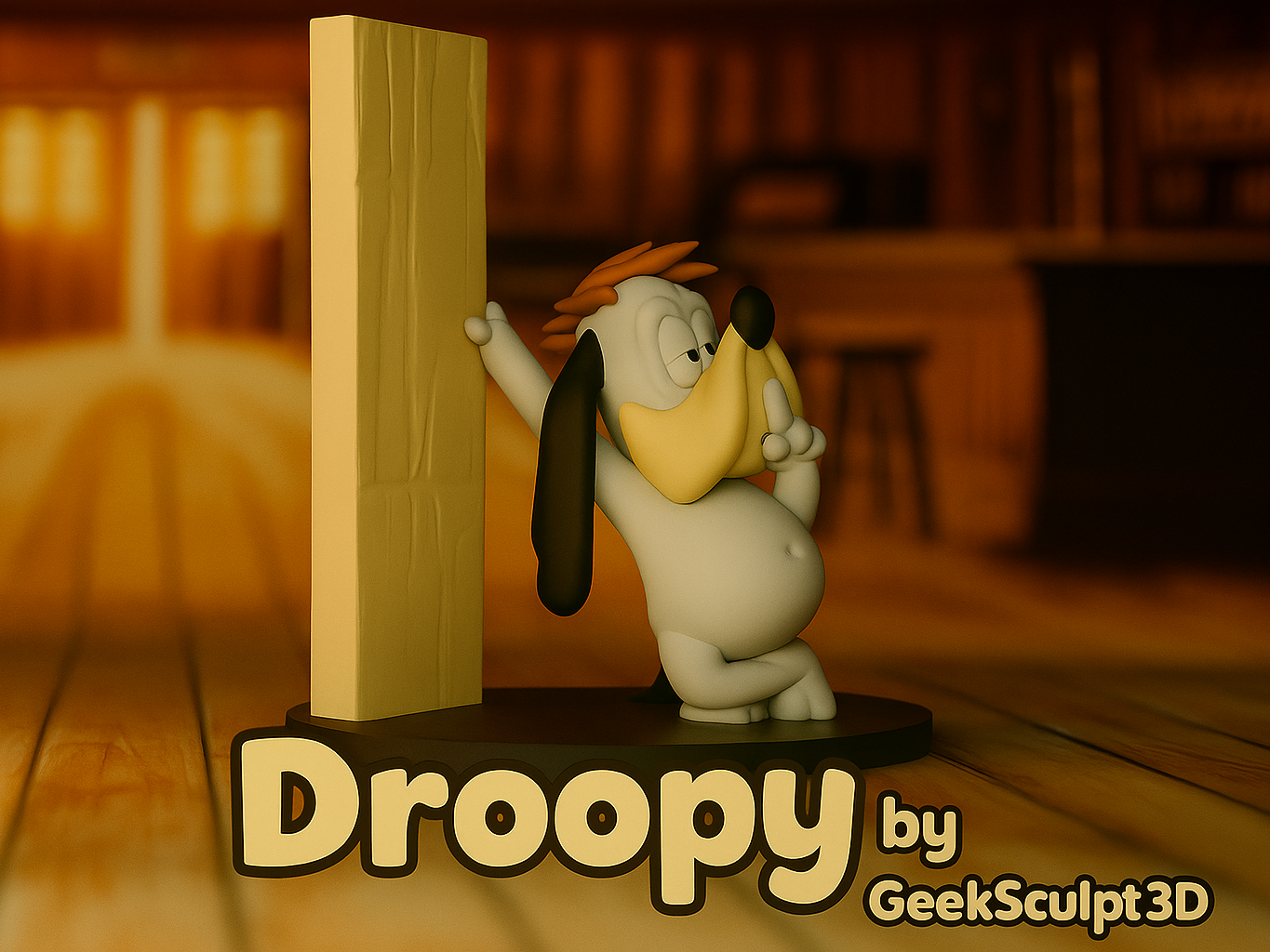 Droopy Dog Figurine – Cartoon Collectible