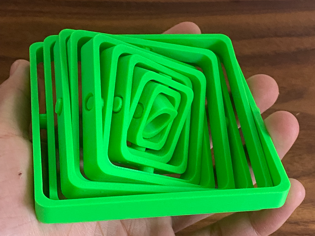 Print in Place SQUARE Gyroscope Fidget
