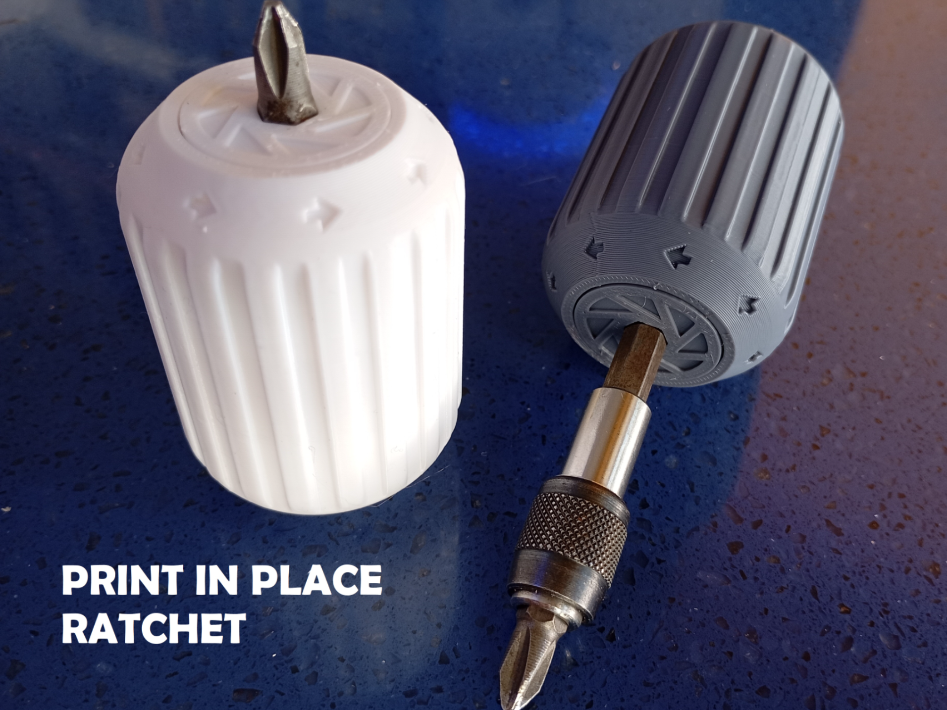 bits screw driver ratchet print in place