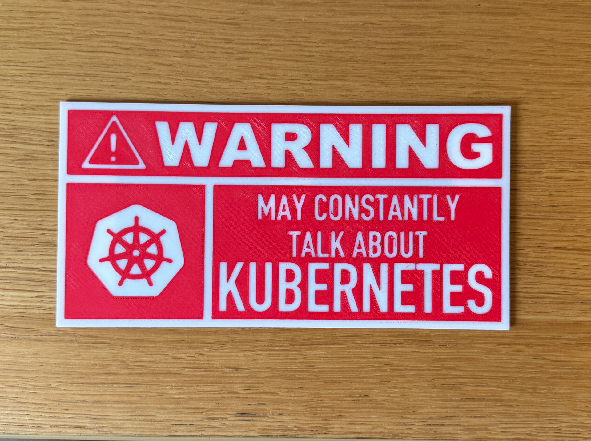 Funny Kubernetes Warning Sign
