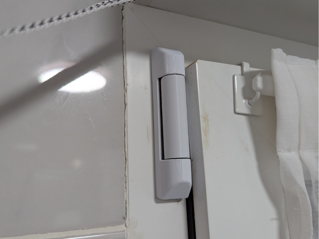 Top hinge cover for VHS brand PVC windows