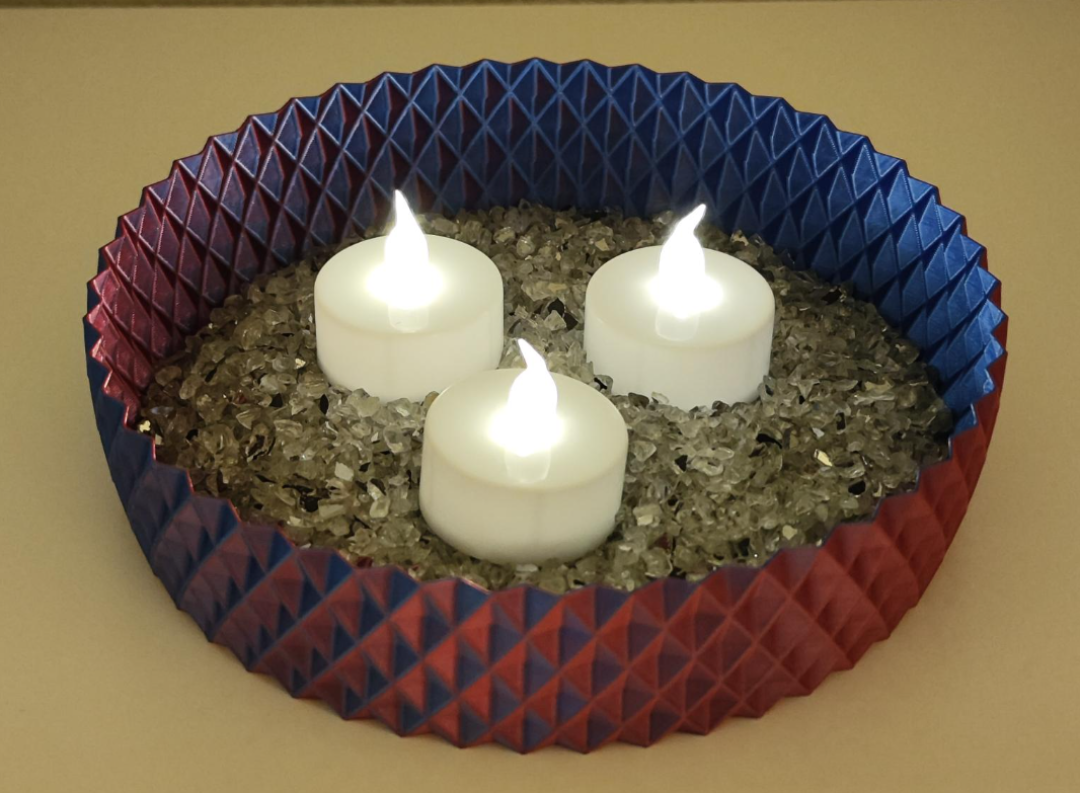 Squarepattern Shallow Bowl