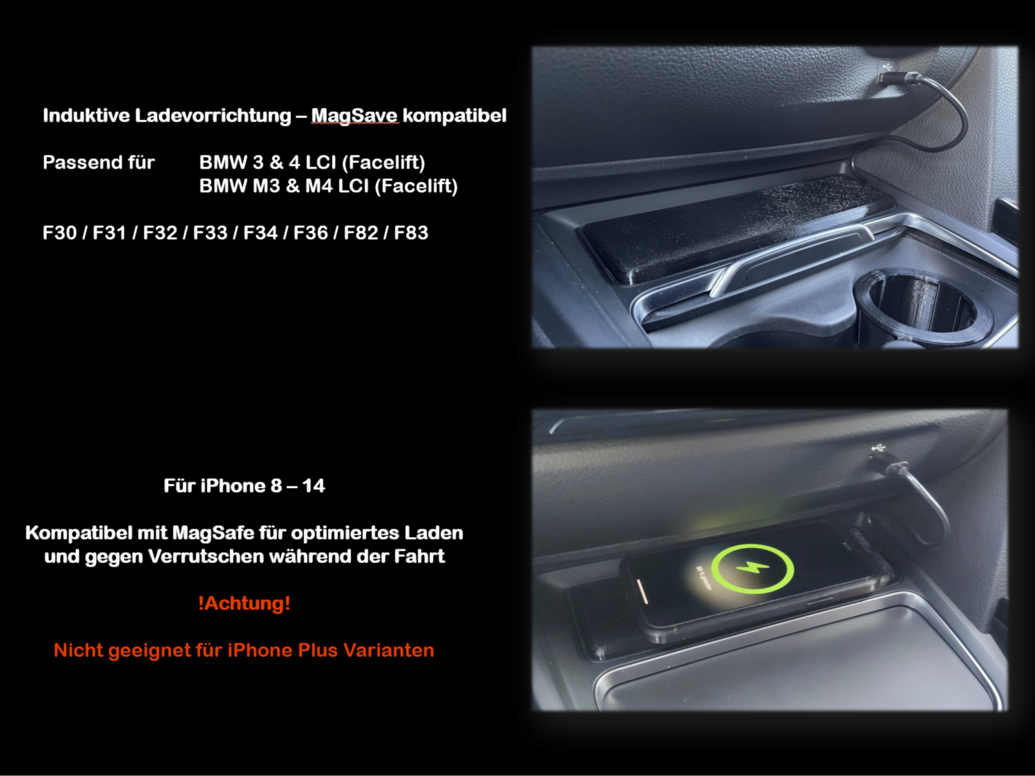 BMW F-Series MagSave wireless iPhone charger