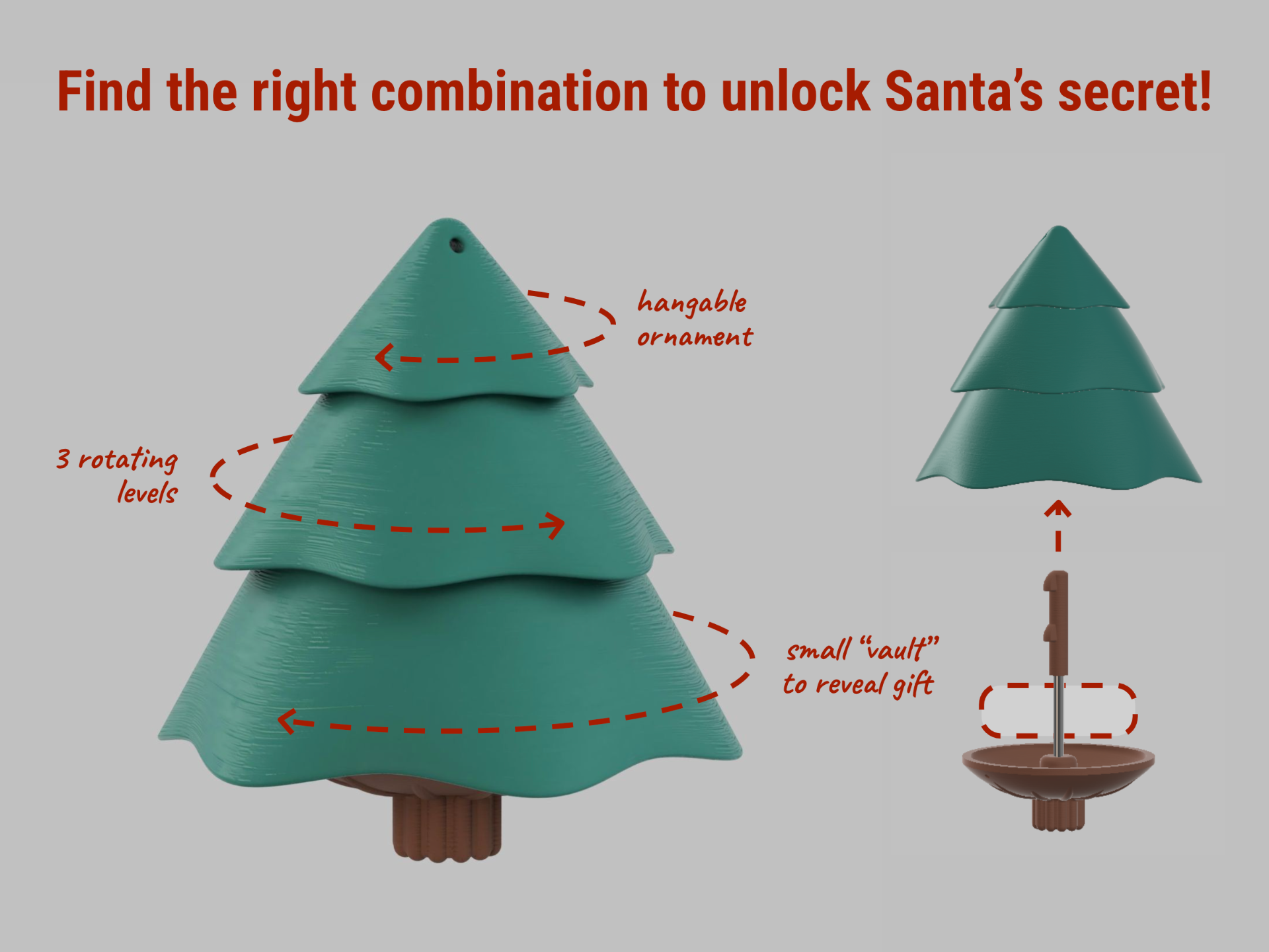 Santa's Pine Puzzle Surprise