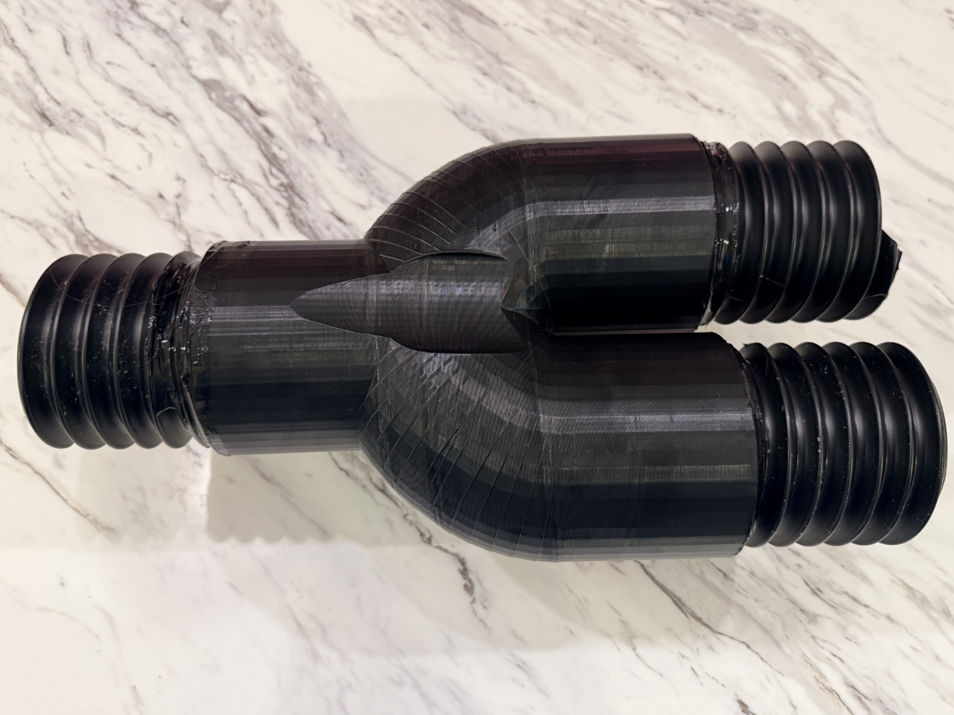 Mole Pipe Corrugated 4" Y Adapter