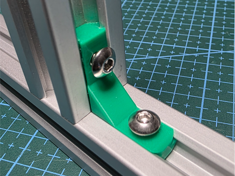 Corner connector movable for 2020 V Slot extrusion