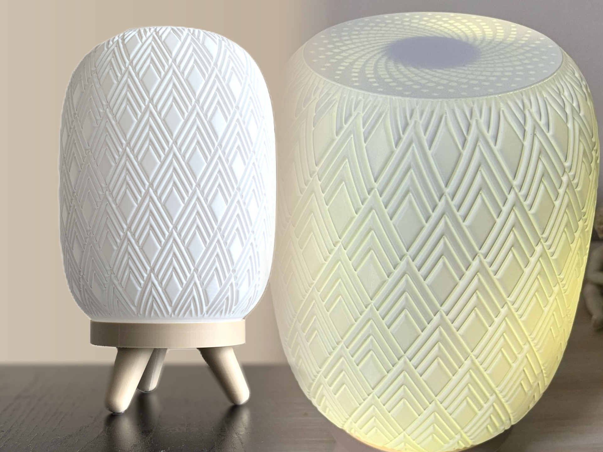 Rhombuses Lamp (Led 001 or Led Strip)