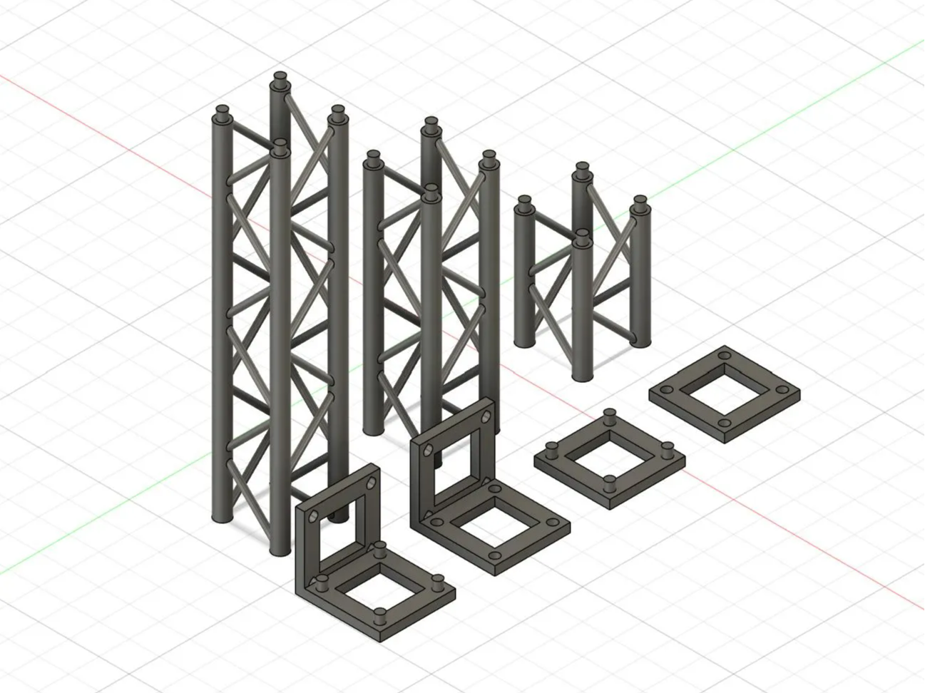 Truss kit expandable pieces