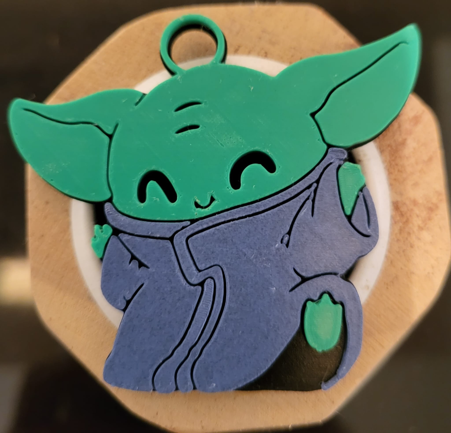 Cute Baby Yoda Keychain