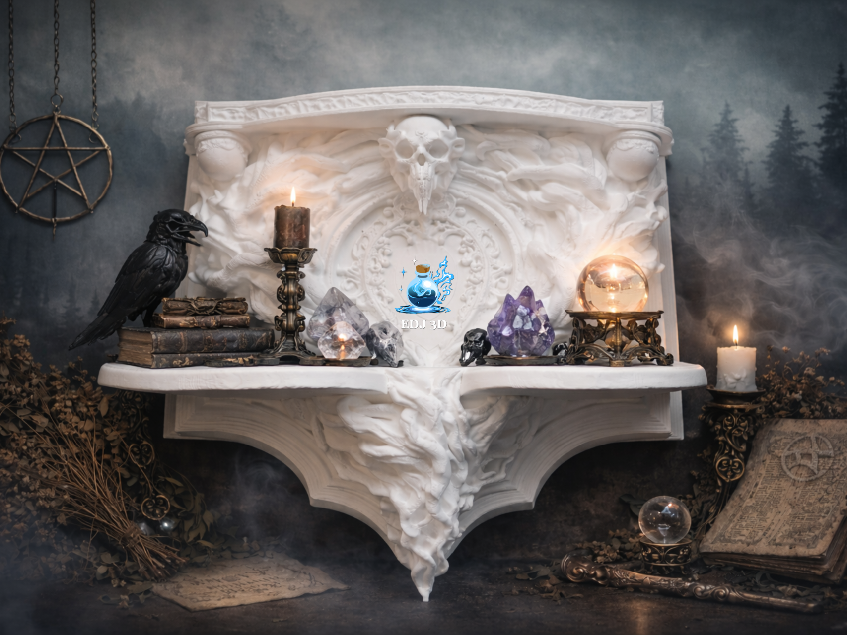 Eldritch Altar Shelf - Gothic Decor