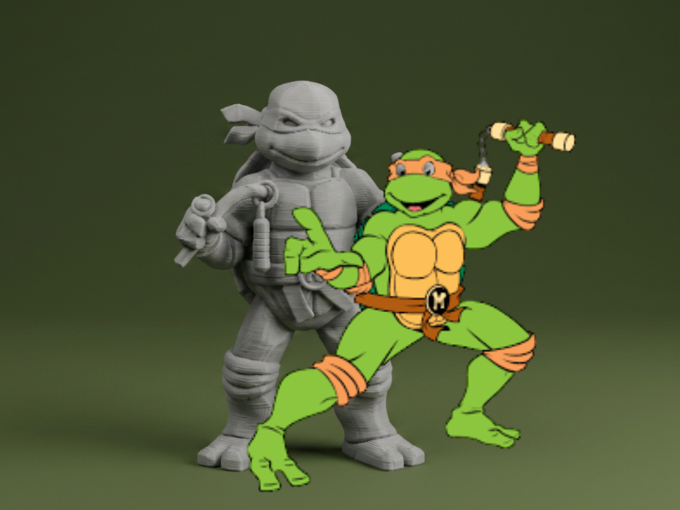 Michelangelo – Ninja Turtle Figurine