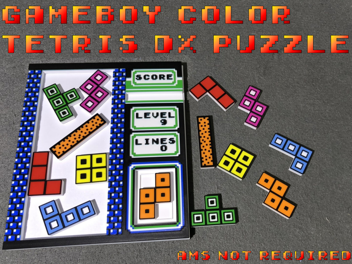 Gameboy color TETRIS DX Puzzle