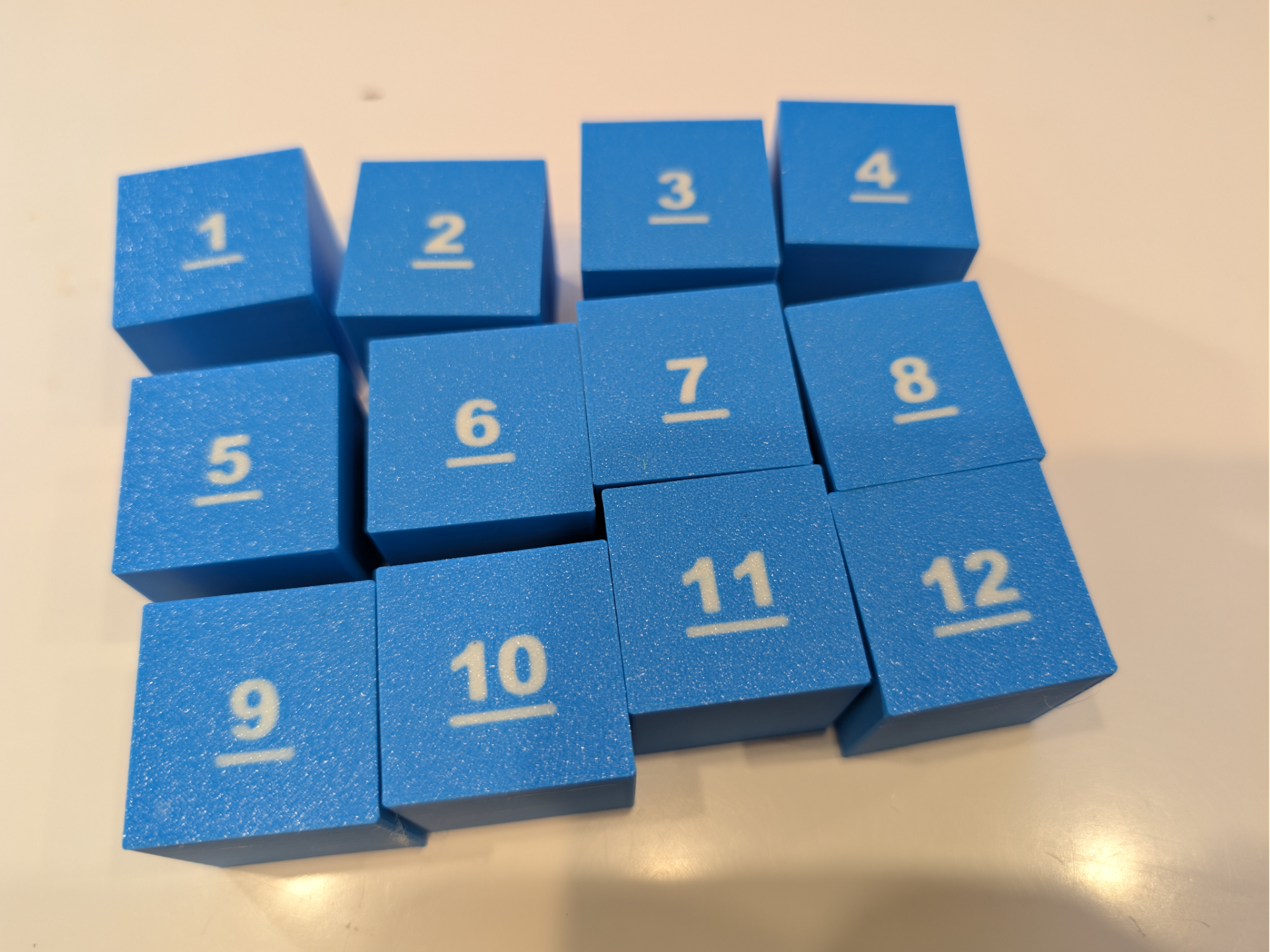 3cm Density Cubes
