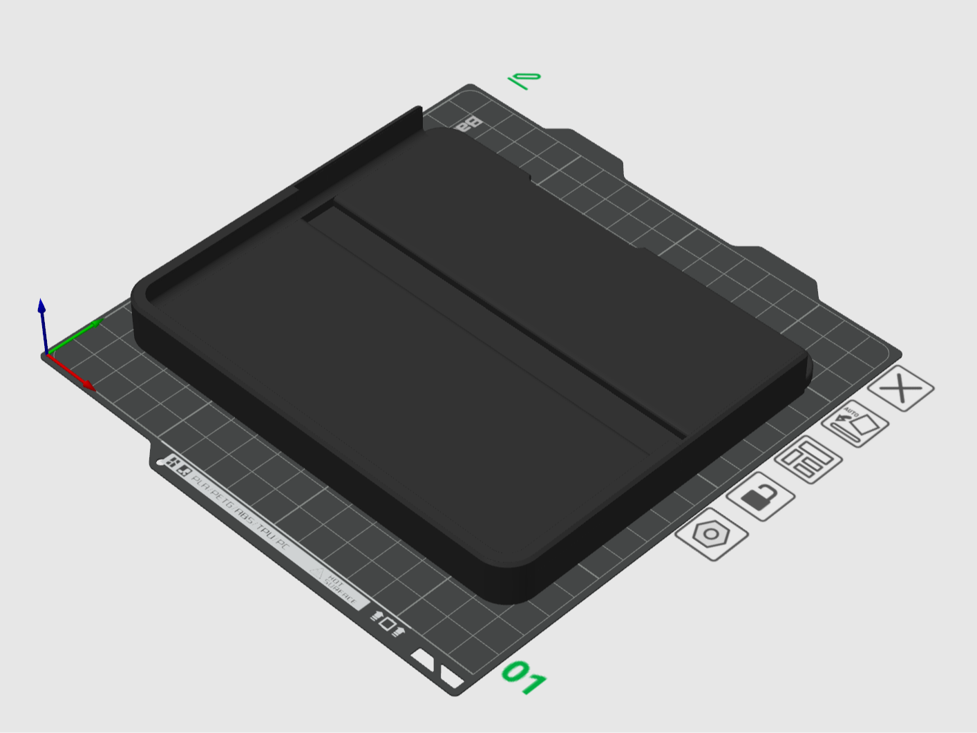 Landscape holder for Samsung Galaxy Zfold 5