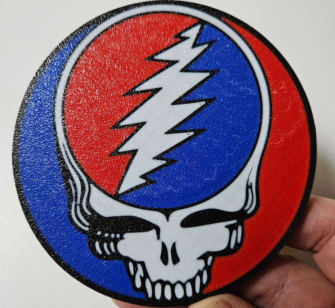 Grateful Dead "Stealie" Coaster (color down)