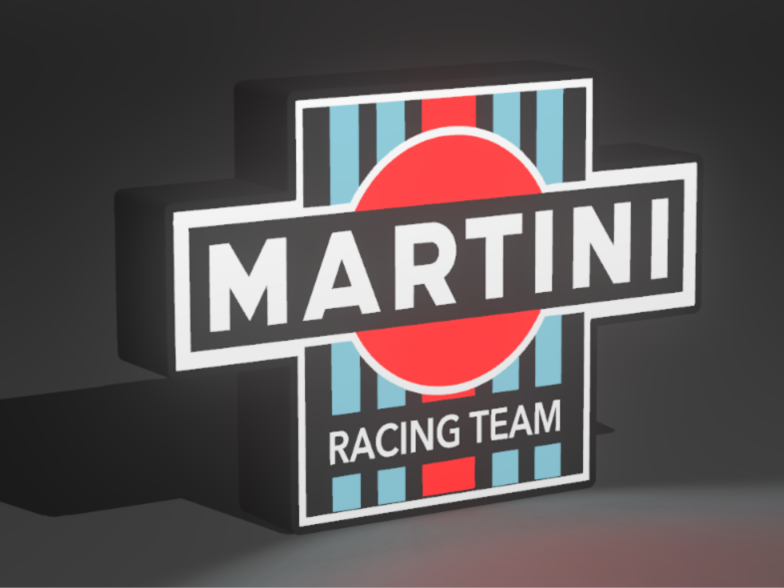 Martini Racing slot car light box