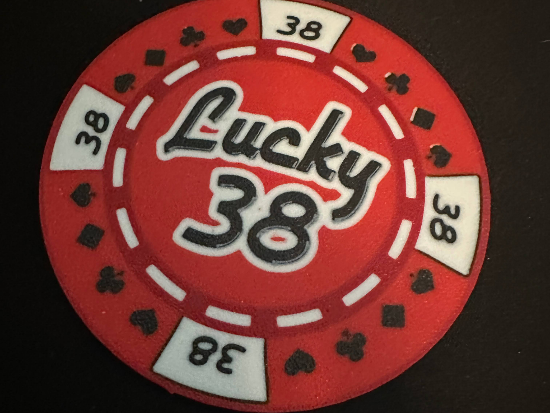 Fallout New Vegas Lucky 38 Poker Chip Coaster